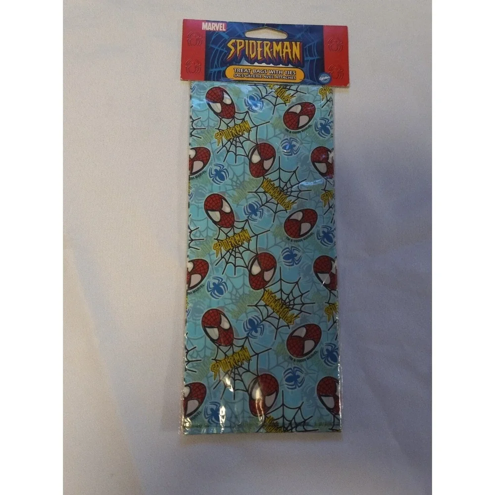 Vintage 2004 Spiderman Treat Bags With Ties Birthday Party Supplies Superhero